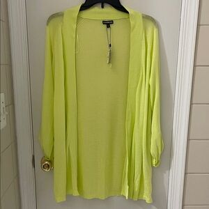 Express Women's Vibrant Lime Cardigan